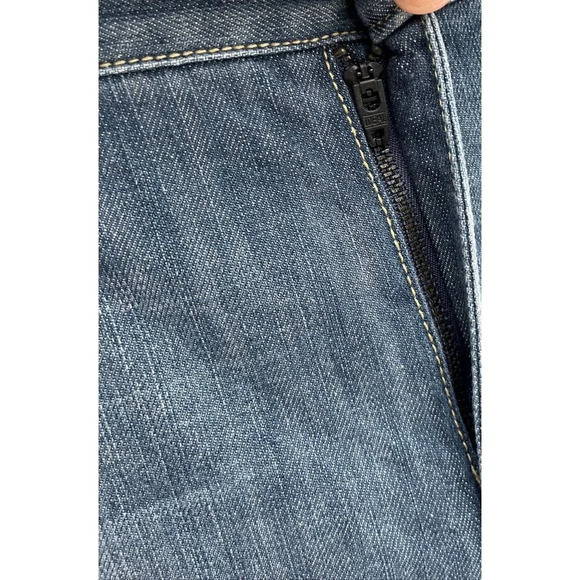 Elie Tahari Womens Mid Rise Bootcut Leg Denim Jeans Blue Sz L/XL - Picture 11 of 13